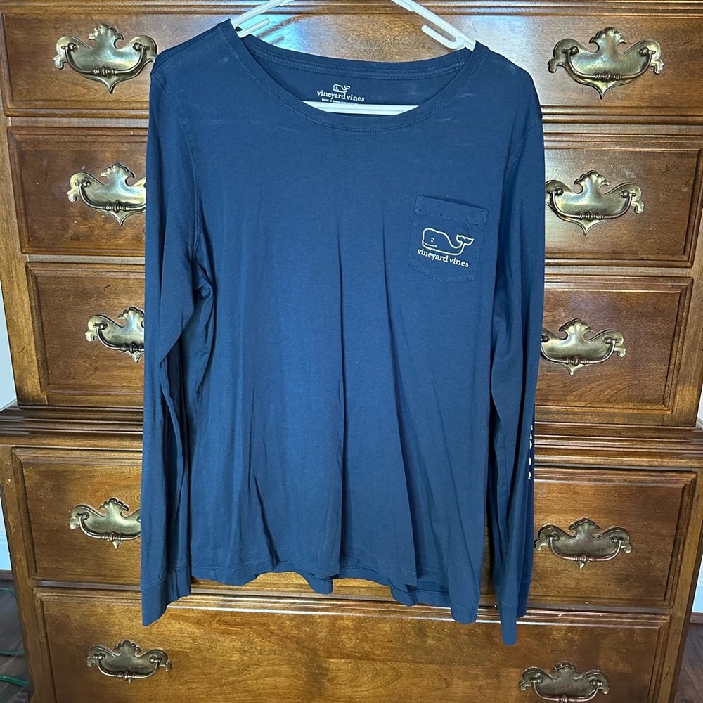 Vineyard Vines Navy Long Sleeve Shirt